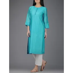 Smriti Gupta Rozanna Turquoise Kurta-picture-21