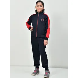 SMSHOPMORE Girls Printed Mock Collar Tracksuits-picture-17