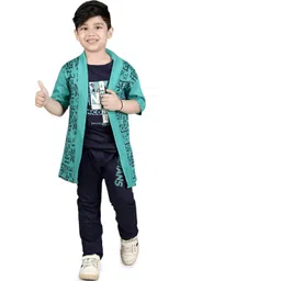 Smuktar garments Boys Green Clothing Set-picture-26