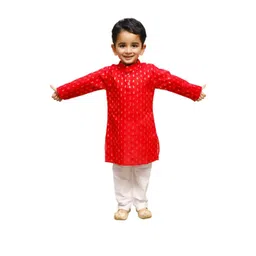 Smuktar garments Boys Red Clothing Set-picture-27