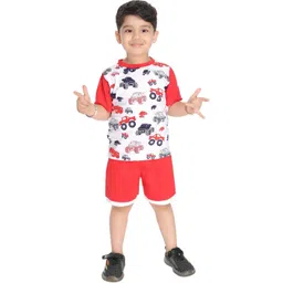 Smuktar garments Boys Red Clothing Set-picture-38