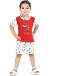 Smuktar garments Girls Red Clothing Set-picture-46