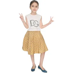 Smuktar garments Girls Yellow Dresses-picture-36