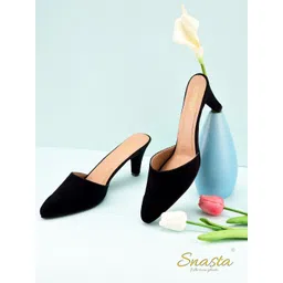 Snasta Women Kitten Heel Mules-picture-21