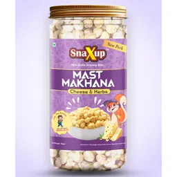 SnaXup Roasted Mast Makhana - Cheese & Herbs 90 g-picture-14
