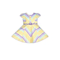 SNAZZYGIRL Girls Striped Fit & Flare Dress-picture-11