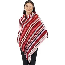 snehprabha Women's Woollen Plain Multi-Colour Winter Designer Poncho Sweater For Women-picture-50