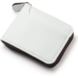 snider Vegan Leather Zipper Wallet – 10 Card Slots for Men & Women (White SB01)-picture-26