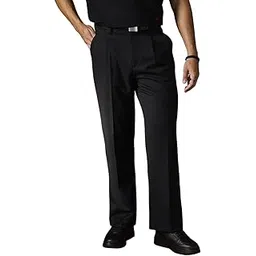 snitch Kings of Hearts Men Formal Trousers | Relaxed Fit Pleated Front Design | Premium Polyester Blend & Smooth Texture for Office & Formal Occasions-picture-15