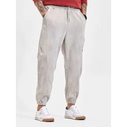 Snitch Men Ash Grey Mid Rise Relaxed Fit Trackpant-picture-18