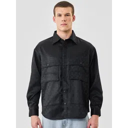 Snitch Men Black Geometric Jacket-picture-21