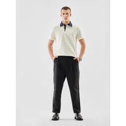 Snitch Men Black Mid-Rise Baggy Trouser image 3