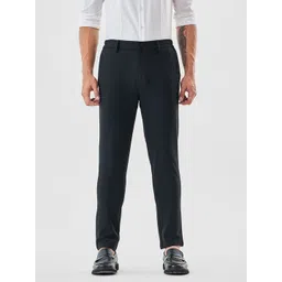 Snitch Men Black Mid-Rise Slim Fit Trouser-picture-26