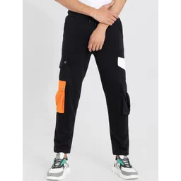 Snitch Men Black Smart Mid-Rise Cotton Cargos-picture-18