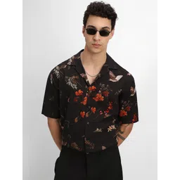 Snitch Men Boxy Floral Printed Casual Shirt-picture-25