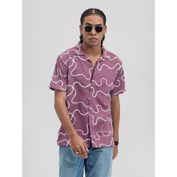 Snitch Men Boxy Opaque Printed Casual Shirt-picture-28