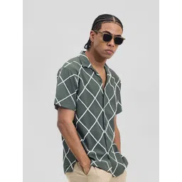 Snitch Men Boxy Opaque Printed Casual Shirt-picture-36