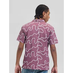 Snitch Men Boxy Opaque Printed Casual Shirt image 3