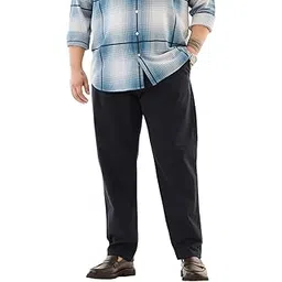 snitch Men Casual Trousers | Regular Fit Mid Rise Straight Leg Design | Cotton Blend Fabric with Medium Stretch & Button-Zip Closure for Everyday Comfort-picture-35