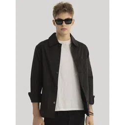 Snitch Men Colourblocked Longline Tailored Jacket-picture-36