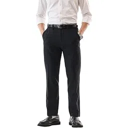 snitch Men Formal Trousers | Regular Fit Mid Rise Self-Design | Cotton Blend & Smooth Texture for Office & Club Wear-picture-47