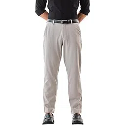 snitch Men Formal Trousers | Slim Fit Mid Rise Plain Design | Premium Rayon Blend with Medium Stretch & Smooth Texture for Office & Formal Wear | Beige-picture-48