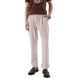 snitch Men Formal Trousers | Slim Fit Pleated Front Design | Durable Polyester Blend with Medium Stretch | Perfect for Office & Formal Occasions-picture-37
