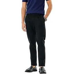 snitch Men Formal Trousers | Straight Fit Pleated Front Design | Durable Cotton Blend with Medium Stretch & Smooth Texture | Perfect for Office & Formal Occasions-picture-51