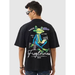 Snitch Men Graphic Printed Round Neck Cotton Oversized T-shirt-picture-42