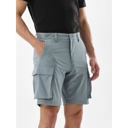 Snitch Men Grey Mid-Rise Regular Fit Shorts-picture-14