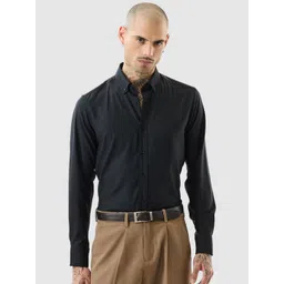 Snitch Men India Slim Fit Solid Button-Down Collar Formal Shirt-picture-23