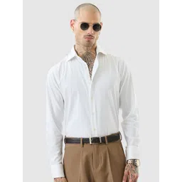 Snitch Men India Slim Fit Solid Spread Collar Formal Shirt-picture-21