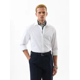 Snitch Men India Slim Fit Solid Spread Collar Formal Shirt-picture-17