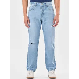 Snitch Men Light Blue Mid-Rise Relaxed Fit Jeans-picture-37