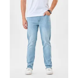 Snitch Men Light Blue Mid-Rise Slim Fit Jeans-picture-10
