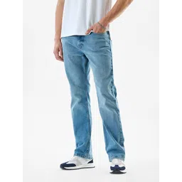 Snitch Men Light Blue Mid-Rise Straight Fit Jeans-picture-38