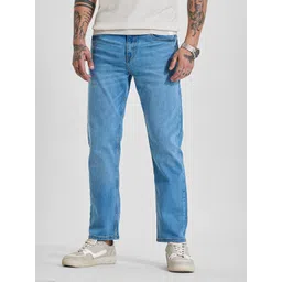 Snitch Men Light Fade Stretchable Snitch Light Blue Mid-Rise Slim Fit Jeans-picture-13