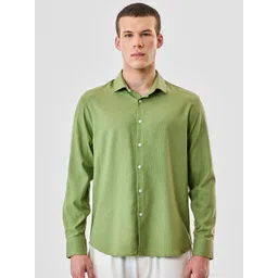 Snitch Men Light Green Solid Shirt-picture-31