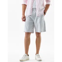 Snitch Men Light Grey Mid-Rise Regular Fit Shorts-picture-17