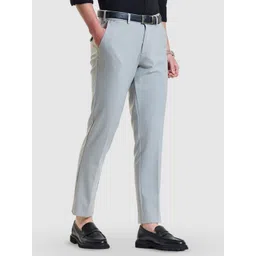 Snitch Men Light Grey Slim Fit Trousers-picture-22