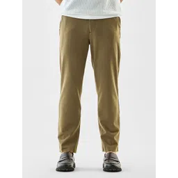Snitch Men Mid-Rise Slim Fit Trousers-picture-32