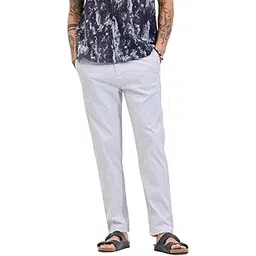 snitch Men Mid Rise Trousers Formal & Casual Wear | Slim Fit Self-Design | Poly Blend with Medium Stretch for Workwear & Casual Wear-picture-41