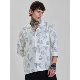 Snitch Men Opaque Printed Casual Shirt-picture-29
