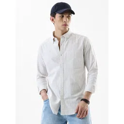 Snitch Men Pinstripes Striped Button-Down Collar Cotton Formal Shirt-picture-12