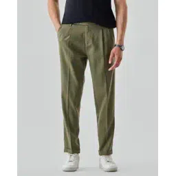 snitch Men Pleated Slim Fit Trousers-picture-14