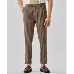 snitch Men Pleated Slim Fit Trousers-picture-47