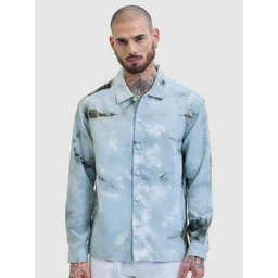 Snitch Men Relaxed Boxy Abstract Printed Casual Shirt-picture-38