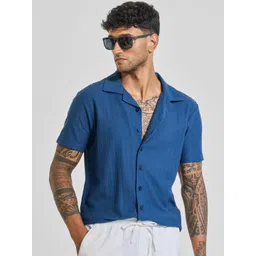 Snitch Men Relaxed Boxy Opaque Casual Shirt-picture-25
