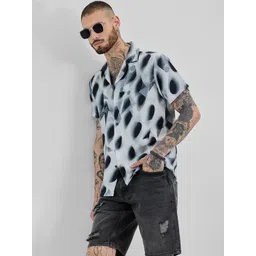 Snitch Men Relaxed Boxy Opaque Printed Casual Shirt-picture-39