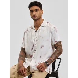 Snitch Men Relaxed Boxy Printed Casual Shirt-picture-28